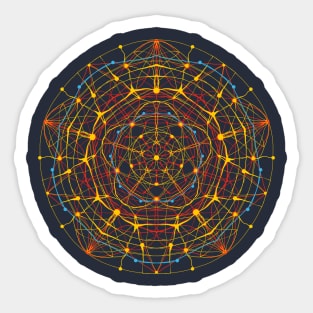 neural mandala Sticker